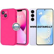 B-Soft Plus dėklas Samsung Galaxy S25 FE, ryškiai rožinė
