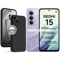 B-Soft Plus dėklas nugarėlė Xiaomi Redmi 15 4G (juodos spalvos)
