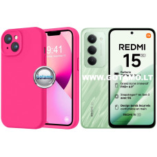 B-Soft Plus dėklas nugarėlė Xiaomi Redmi 15, ryškiai rožinė