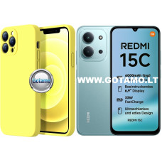 B-Soft Plus dėklas nugarėlė Xiaomi Redmi 15C 4G / Poco C85 4G (citruso geltona)