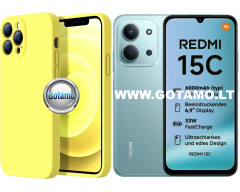 B-Soft Plus dėklas nugarėlė Xiaomi Redmi 15C 4G / Poco C85 4G (citruso geltona)