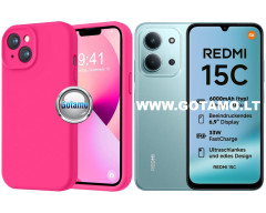 B-Soft Plus dėklas nugarėlė Xiaomi Redmi 15C 4G / Poco C85 4G (ryškiai rožinė)