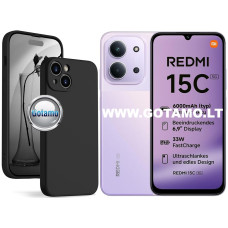 B-Soft Plus dėklas nugarėlė Xiaomi Redmi 15C, juodas B-Soft Plus dėklas nugarėlė Xiaomi Redmi 15C, juodas