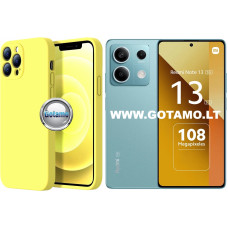 B-Soft Plus dėklas nugarėlė Xiaomi Redmi Note 13 5G, citruso geltonas