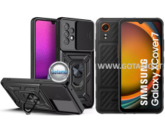 B-Ultra dėklas nugarėlė šarvai Samsung Galaxy Xcover 7 telefonui juodos spalvos