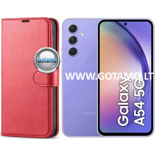 Samsung Galaxy A54 dėklai ir apsauginiai stiklai - Diary Mate dėklas Samsung Galaxy A54 telefonui raudonos spalvos