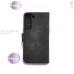 Samsung Galaxy S22 5G dėklai ir apsauginiai stiklai - Diary-S veliūrinis dėklas Samsung Galaxy S22 5G telefonui juodos spalvos