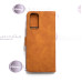 Xiaomi Redmi Note 11, Xiaomi Redmi Note 11S dėklai ir apsauginiai stiklai - Diary-S veliūrinis dėklas Xiaomi Redmi Note 11, Xiaomi Redmi Note 11S telefonams rudos spalvos