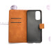 Xiaomi Redmi Note 11, Xiaomi Redmi Note 11S dėklai ir apsauginiai stiklai - Diary-S veliūrinis dėklas Xiaomi Redmi Note 11, Xiaomi Redmi Note 11S telefonams rudos spalvos