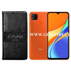 Gotamo D-gravity natūralios odos dėklas Xiaomi Redmi 9C, Xiaomi Redmi 10A mobiliesiems telefonams juodos spalvos Telšiai | Palanga | Vilnius