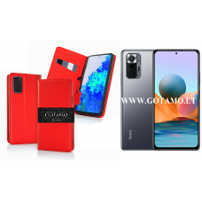 Gotamo Vintage natūralios odos dėklas Xiaomi Redmi Note 10 Pro, Xiaomi Redmi Note 10 Pro Max mobiliesiems telefonams raudonos spalvos Klaipėda | Palanga | Telšiai
