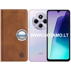 Xiaomi Redmi 14C, Redmi A4, Xiaomi Poco C75 dėklai ir apsauginiai stiklai - Loonbless magnetinis dėklas Xiaomi Redmi 14C, Xiaomi Redmi A4, Xiaomi Poco C75, Xiaomi Poco C75 5G telefonams rudos spalvos