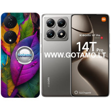 Xiaomi 14T, Xiaomi 14T Pro dėklai ir apsauginiai stiklai - Nature ColorLeaf dėklas nugarėlė Xiaomi 14T, Xiaomi 14T Pro telefonams