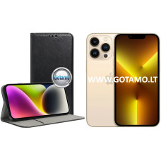 Apple iPhone 13 Pro dėklai ir apsauginiai stiklai - Re-Cap magnetinis dėklas Apple iPhone 13 Pro mobiliajam telefonui juodos spalvos