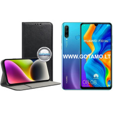 Huawei P30 Lite dėklai ir apsauginiai stiklai - Re-Cap magnetinis dėklas Huawei P30 Lite mobiliajam telefonui juodos spalvos
