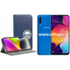 Samsung Galaxy A50 dėklai ir apsauginiai stiklai - Re-Cap magnetinis dėklas Samsung Galaxy A50 telefonui tamsiai mėlynos spalvos