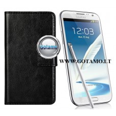Diary Mate dėklas Samsung Galaxy Note 2 mobiliesiems telefonams juodos spalvos Vilnius | Kaunas | Palanga