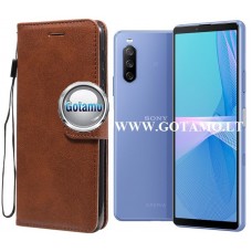 Diary Mate dėklas Sony Xperia 10 III, Sony Xperia 10 III Lite mobiliesiems telefonams rudos spalvos Plungė | Klaipėda | Kaunas