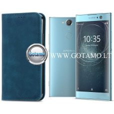 Sony Xperia XA2 dėklai ir apsauginiai stiklai - Galant magnetinis dėklas Sony Xperia XA2 telefonui mėlynos spalvos