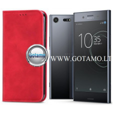 Sony Xperia XZ Premium dėklai ir apsauginiai stiklai - Galant magnetinis dėklas Sony Xperia XZ Premium telefonui raudonos spalvos