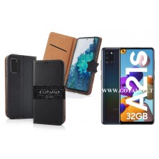 Gotamo Vintage natūralios odos dėklas Samsung Galaxy A21s mobiliajam telefonui juodos spalvos Plungė | Kaunas | Klaipėda