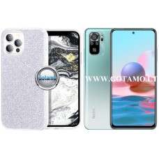 iLLumi-Neo silikoninis dėklas nugarėlė Xiaomi Redmi Note 10, Xiaomi Redmi Note 10S, Xiaomi Poco M5s telefonams sidabro spalvos Kaunas | Klaipėda | Kaunas