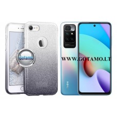 iLLuminaTe silikoninis dėklas nugarėlė Xiaomi Redmi 10, Xiaomi Redmi Note 11 4G telefonams sidabro spalvos Klaipėda | Klaipėda | Kaunas