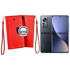 Manager dėklas Xiaomi 12, Xiaomi 12X, Xiaomi 12S telefonams raudonos spalvos Šiauliai | Plungė | Klaipėda