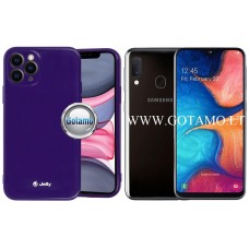 Pearl Jelly dėklas nugarėlė Samsung Galaxy A20e telefonui violetinės spalvos Šiauliai | Telšiai | Vilnius