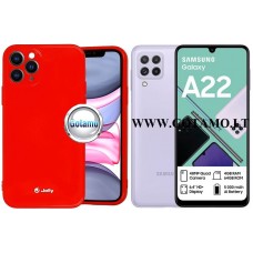 Pearl Jelly dėklas nugarėlė Samsung Galaxy A22 telefonui raudonos spalvos Klaipėda | Kaunas | Klaipėda