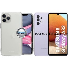 Pearl Jelly dėklas nugarėlė Samsung Galaxy A32 telefonui skaidrus