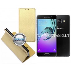 Re-Grid magnetinis dėklas Samsung Galaxy A3 (2016) telefonams aukso spalvos Šiauliai | Palanga | Telšiai