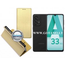 Re-Grid magnetinis dėklas Samsung Galaxy A33 5G telefonams aukso spalvos Vilnius | Kaunas | Telšiai