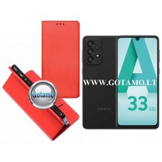 Re-Grid magnetinis dėklas Samsung Galaxy A33 5G telefonams raudonos spalvos Vilnius | Palanga | Klaipėda
