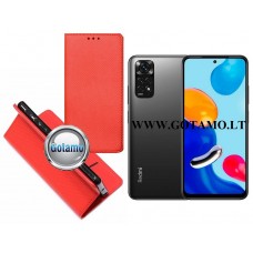 Re-Grid magnetinis dėklas Xiaomi Redmi Note 11, Xiaomi Redmi Note 11S telefonams raudonos spalvos Kaunas | Palanga | Klaipėda