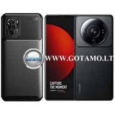 Siege2 dėklas nugarėlė Xiaomi 12S Ultra mobiliajam telefonui juodos spalvos Vilnius | Plungė | Šiauliai