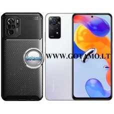 Xiaomi Redmi Note 11 Pro, Pro 5G, 12 Pro 4G dėklai ir apsauginiai stiklai - Siege2 dėklas nugarėlė Xiaomi Redmi Note 11 Pro, Xiaomi Redmi Note 11 Pro 5G, Xiaomi Redmi Note 12 Pro 4G mobiliesiems telefonams juodos spalvos