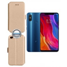 Slim Diary dėklas Xiaomi Mi 8, Xiaomi Mi 8 Pro telefonams aukso spalvos Kaunas | Kaunas | Plungė