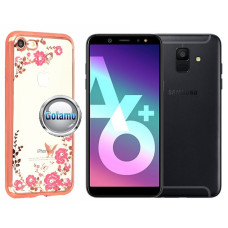 Samsung Galaxy A6 Plus (2018) dėklai ir apsauginiai stiklai - Spring dėklas nugarėlė Samsung Galaxy A6 Plus (2018) telefonui rožinės spalvos
