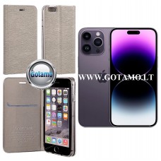Vennus Diary magnetinis dėklas Apple iPhone 14 Pro Max telefonui sidabro spalvos Plungė | Šiauliai | Vilnius