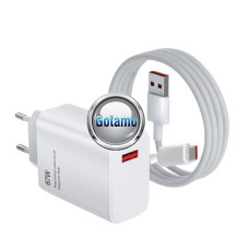 Tinklo kroviklis 67W baltos spalvos (greita įkrova) su Type-C laidu Xiaomi telefonams