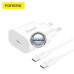 Type-C tinklo kroviklis 20W GaN ir Type-C į Type-C laidas Foneng